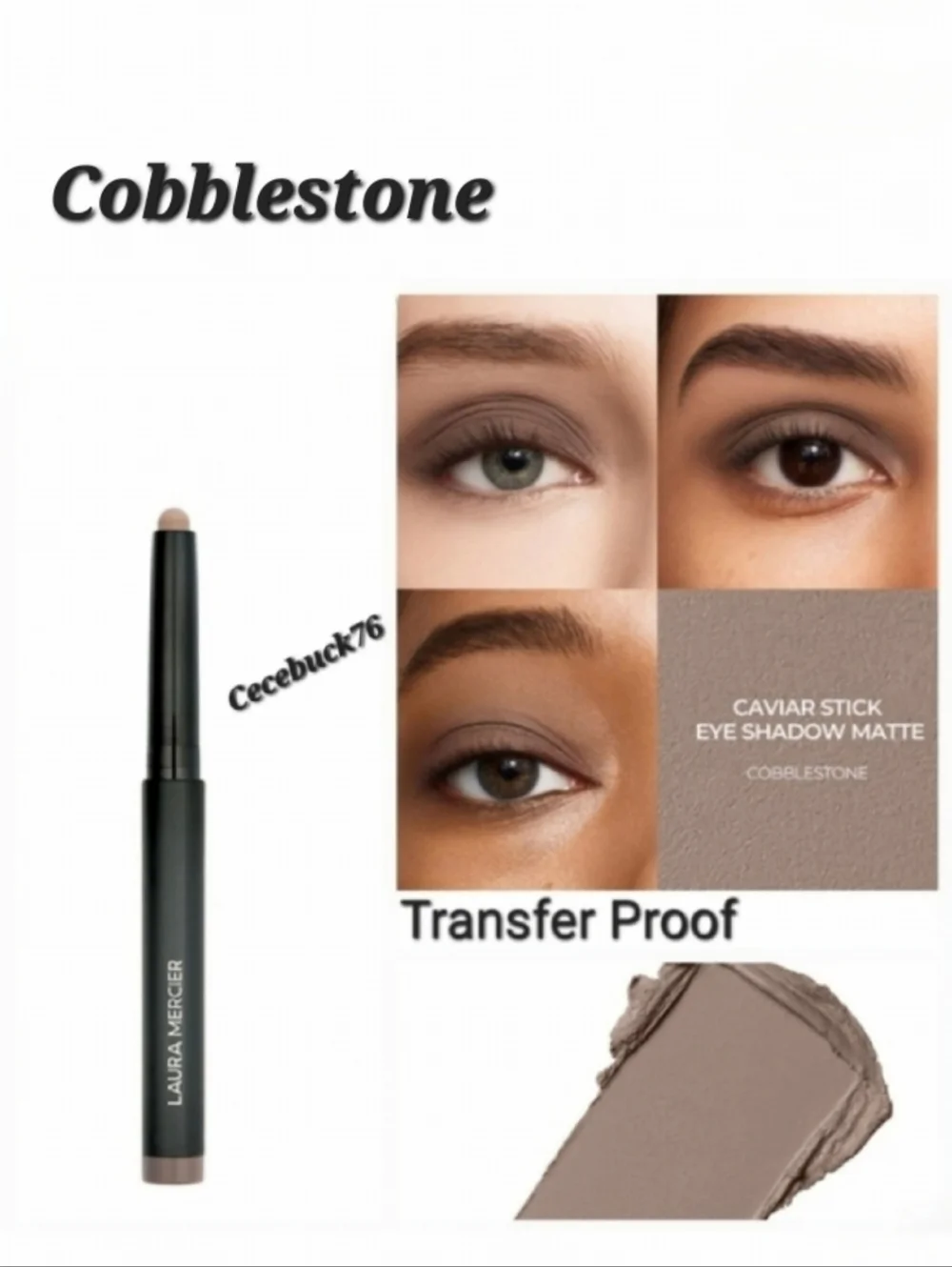 🌺Laura Mercier Cobblestone Caviar Stick Cream Eyeshadow Transfer Proof